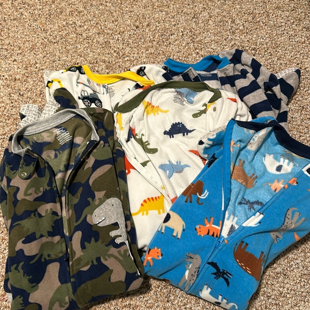 Toddler Boys Carters Fleece Sleepers